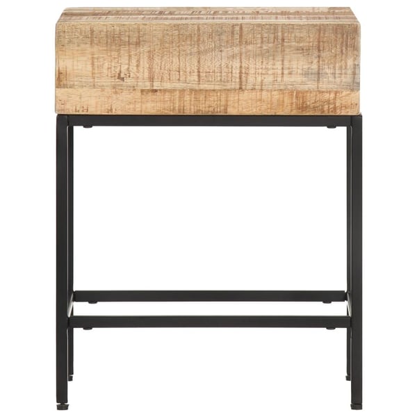 vidaXL Sidebord 40x30x50 cm grovt heltre mango