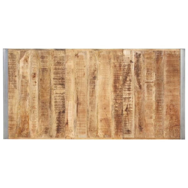 vidaXL spisebord 200x100x75 cm massivt ru mangotræ