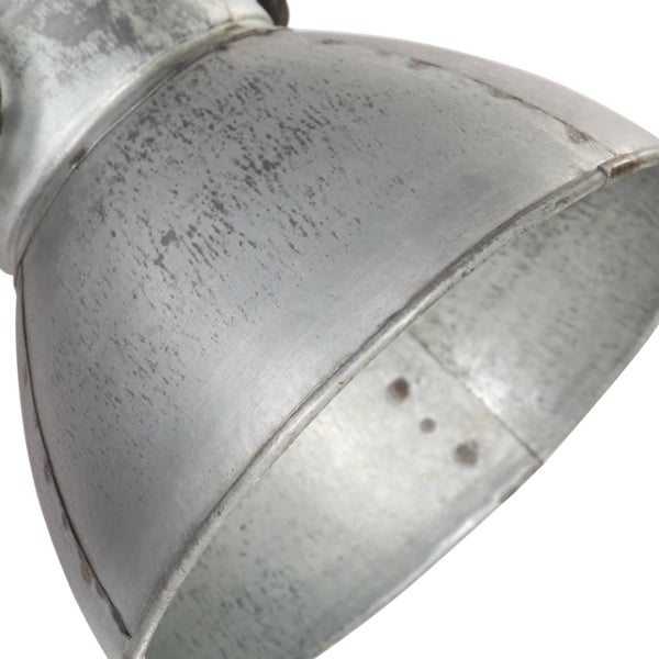 vidaXL Industriell vegglampe sølv 45x25 cm E27