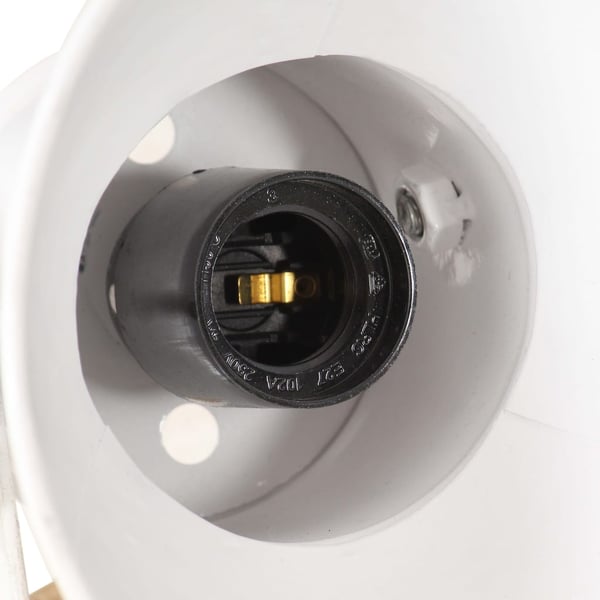 vidaXL Industrielle vegg-/taklamper 2 stk hvit 20x25 cm E27