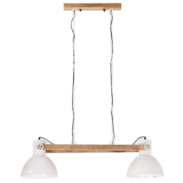 vidaXL Industriell hengelampe 25 W hvit 109 cm E27