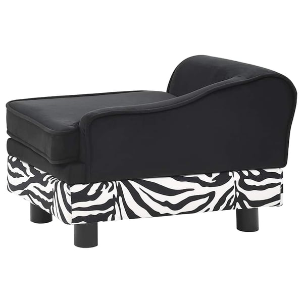 vidaXL hundesofa 57x34x36 cm plys sort