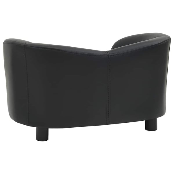 vidaXL hundesofa 67x41x39 cm kunstlæder sort