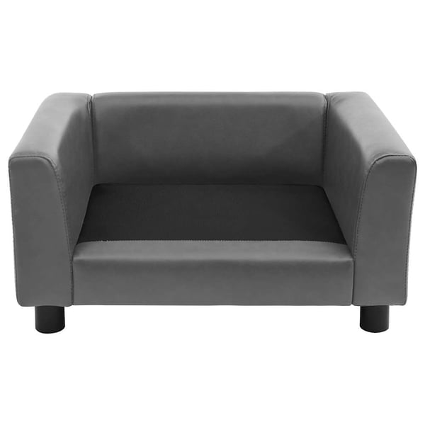vidaXL Hundsoffa grå 60x43x30 cm plysch och konstläder
