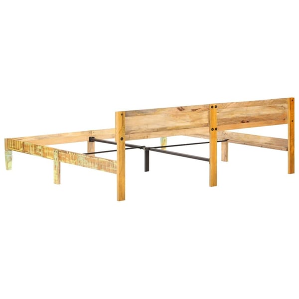 vidaXL Seng/Sengeramme gjenvunnet heltre 200x200 cm change1