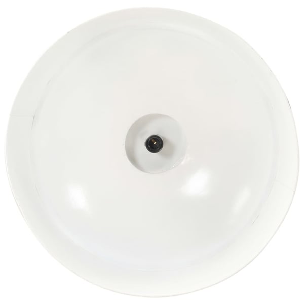 vidaXL Teollistyylinen riippuvalaisin 58 cm valkoinen E27