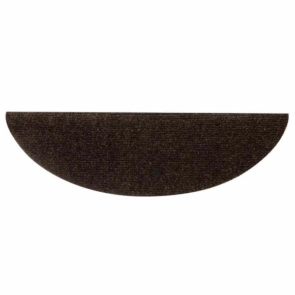 vidaXL Selvklebende trappematter 15 stk brun 56x17x3 cm nålestempel