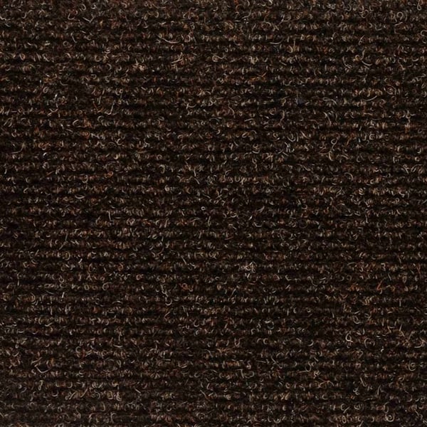 vidaXL Selvklebende trappematter 15 stk brun 56x17x3 cm nålestempel