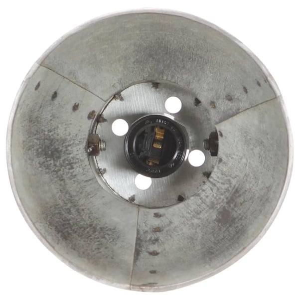 vidaXL Industriell bordlampe sølv rund 58x18x90 cm E27