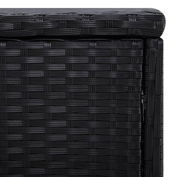 vidaXL liggestol med hynde og tebord polyrattan rød