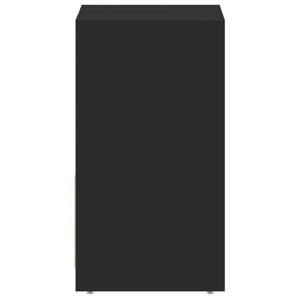 vidaXL Baderomsskap svart 60x33x61 cm konstruert tre