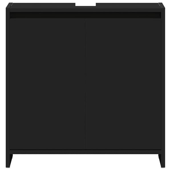 vidaXL Baderomsskap svart 60x33x61 cm konstruert tre