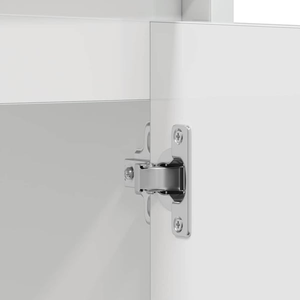 vidaXL badeværelsesskab 60x33x61 cm konstrueret træ hvid højglans