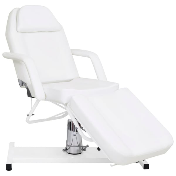 vidaXL massagebord 180x62x(87-112) cm hvid