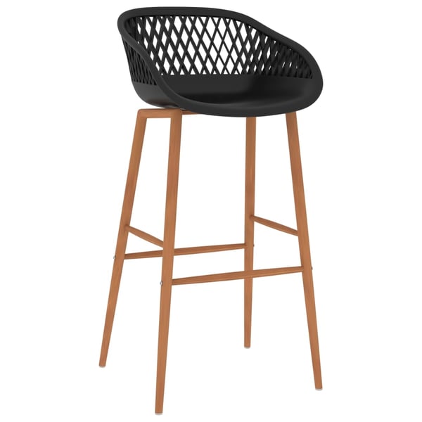 vidaXL Bargrupp 7 delar svart