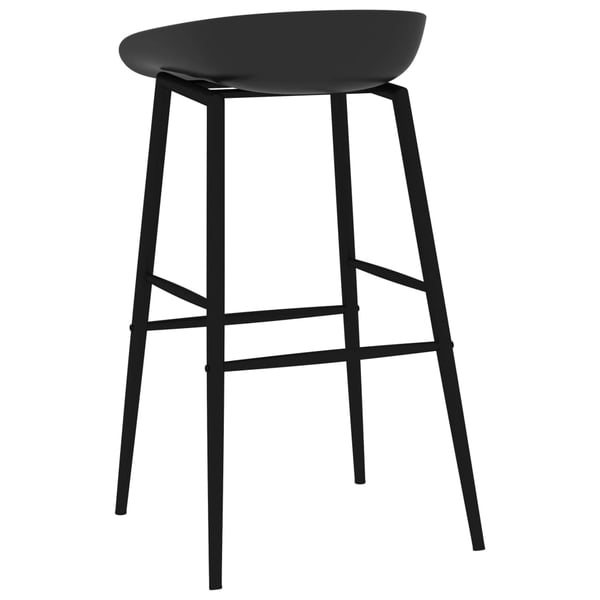 vidaXL Barsett 7 deler hvit og svart