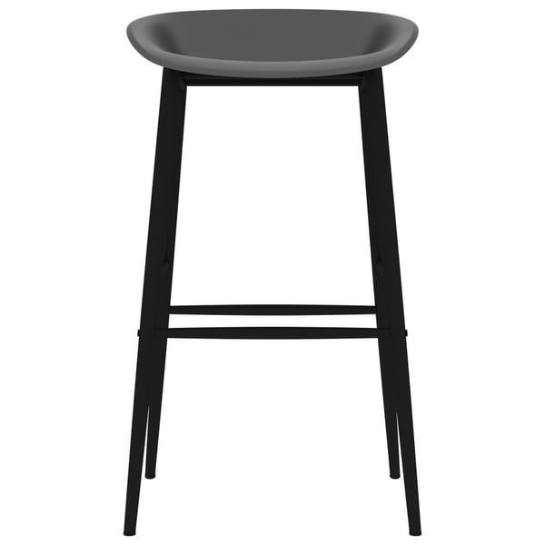 vidaXL Bargrupp 7 delar svart och grå