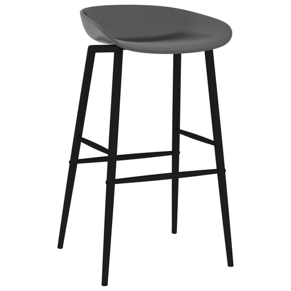 vidaXL Barsett 7 deler svart og grå