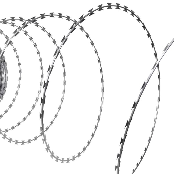 vidaXL pigtråde 2 stk. 60 m spiralformet galvaniseret stål