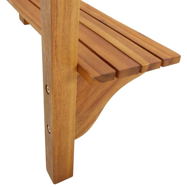 vidaXL Barbord for balkong 90x37x122,5 cm heltre akasie