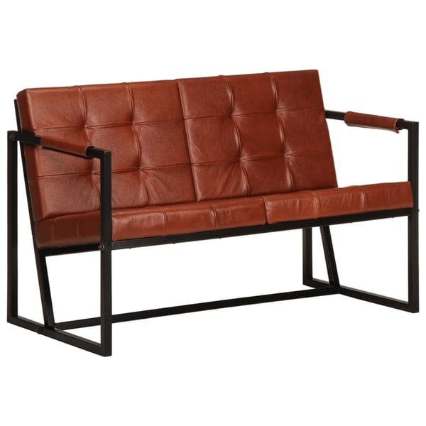 vidaXL 2-personers sofa ægte gedeskind brun
