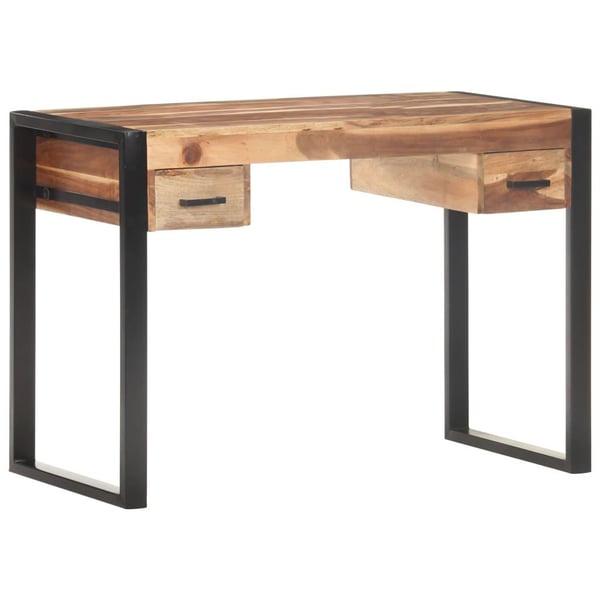 vidaXL Työpöytä 110x50x76 cm massiivipuu