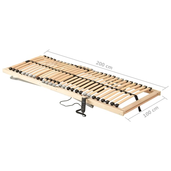 vidaXL Elektrisk lamellbunn med 28 lameller 7 soner 100x200 cm
