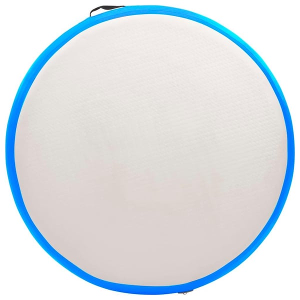vidaXL Oppblåsbar gymnastikkmatte med pumpe 100x100x20 cm PVC blå