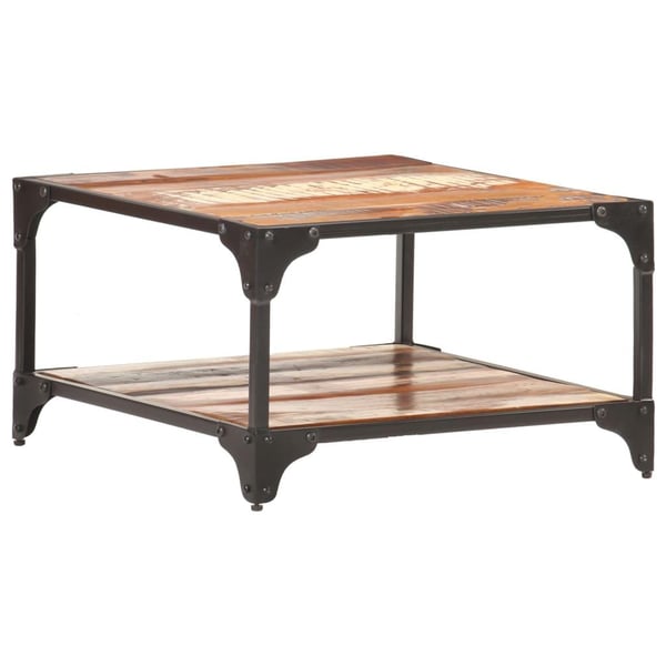 vidaXL Sofabord 60x60x35 cm gjenvunnet heltre change2