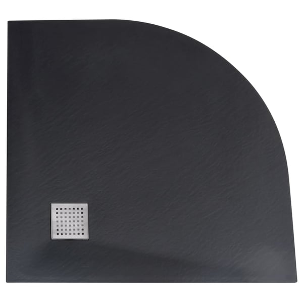 vidaXL brusebakke SMC 90x90 cm sort