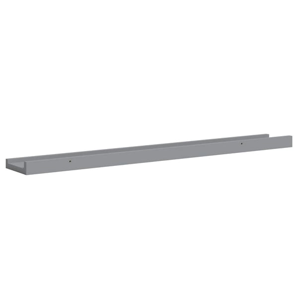 vidaXL gallerihylder 2 stk. 80x9x3 cm MDF grå