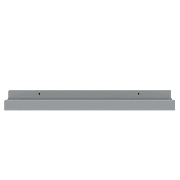 vidaXL Flytende vegghyller 2 stk grå 40x9x3 cm MDF