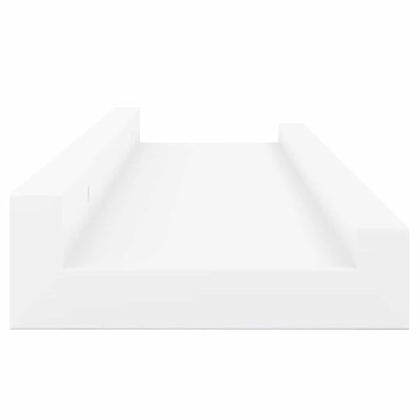 vidaXL Flytende vegghyller 2 stk hvit 40x9x3 cm MDF