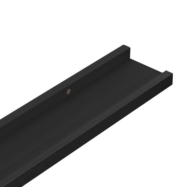 vidaXL billedhylder 2 stk. 40x9x3 cm MDF sort