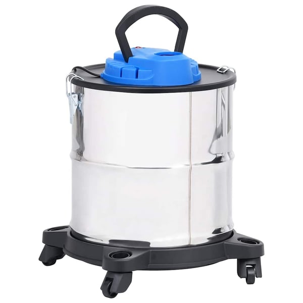 vidaXL Askestøvsuger med HEPA-filter 1200 W 20 L rustfritt stål