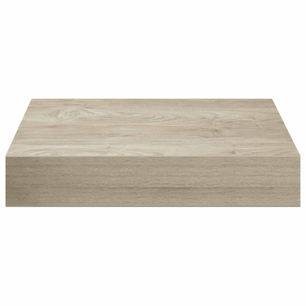 vidaXL væghylde 23x23,5x3,8 cm MDF egetræsfarve