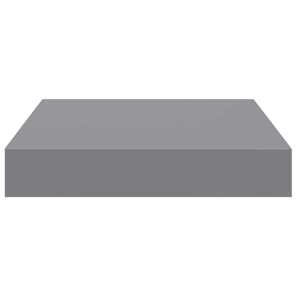 vidaXL Flytende vegghyller 4 stk grå 23x23,5x3,8 cm MDF