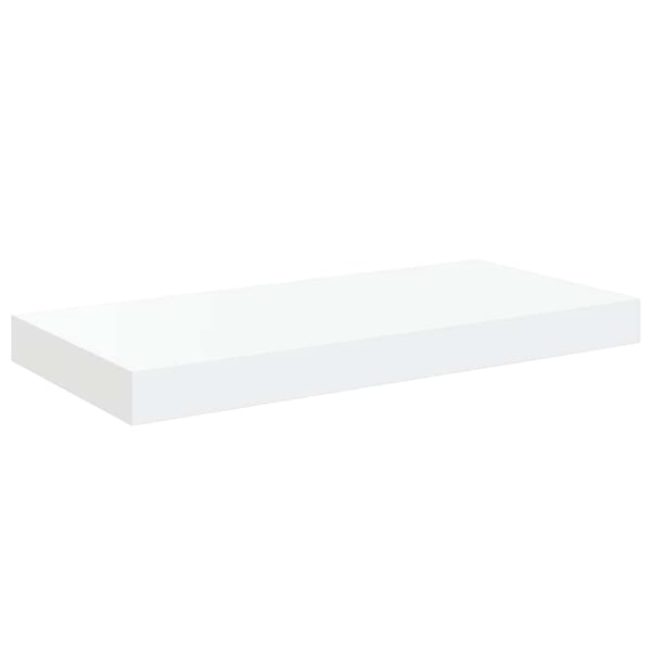 vidaXL Flytende vegghyller 2 stk høyglans hvit 50x23x3,8 cm MDF