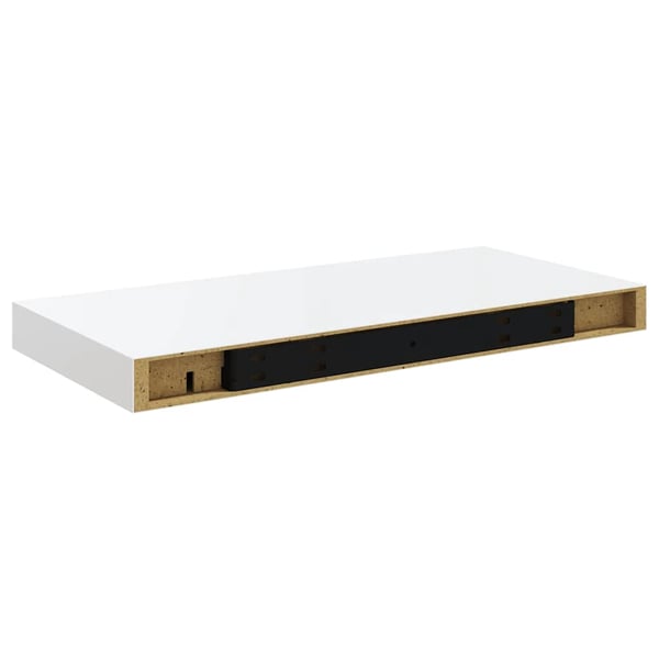 vidaXL Flytende vegghyller 2 stk høyglans hvit 50x23x3,8 cm MDF