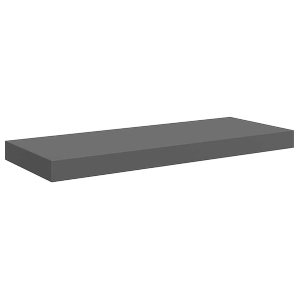vidaXL væghylder 4 stk. 60x23,5x3,8 cm MDF grå højglans