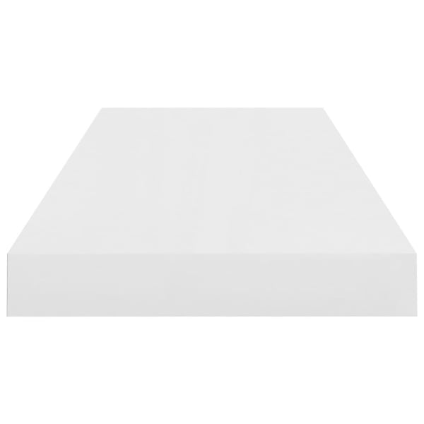 vidaXL Flytende vegghyller 4 stk høyglans hvit 60x23,5x3,8 cm MDF