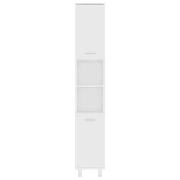 vidaXL Baderomsskap hvit 30x30x179 cm sponplate
