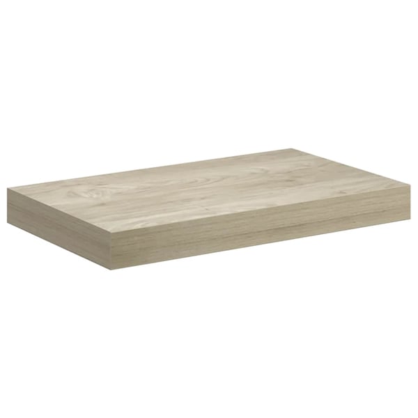 vidaXL Flytende vegghylle eik 40x23x3,8 cm MDF
