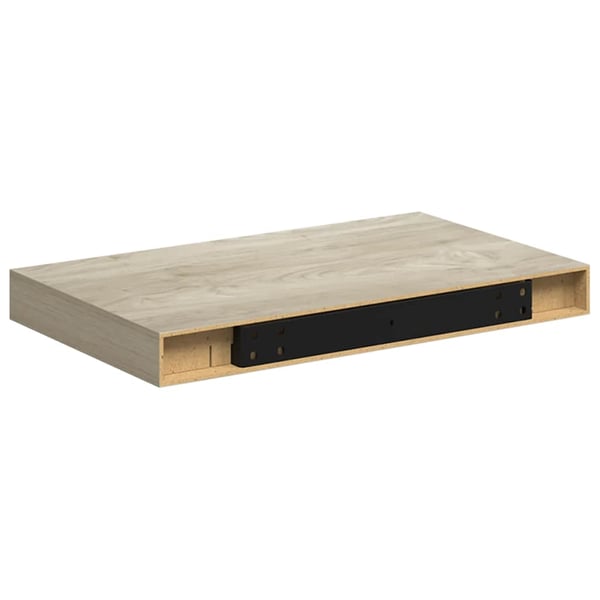 vidaXL væghylder 4 stk. 40x23x3,8 cm MDF egetræsfarve