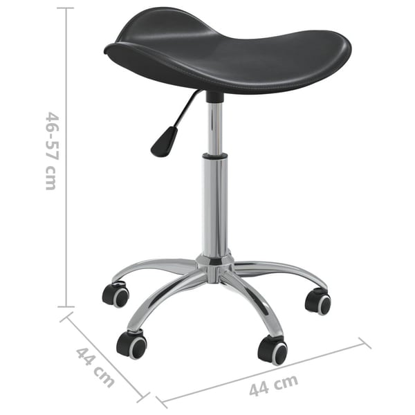 vidaXL salonstol kunstlæder sort