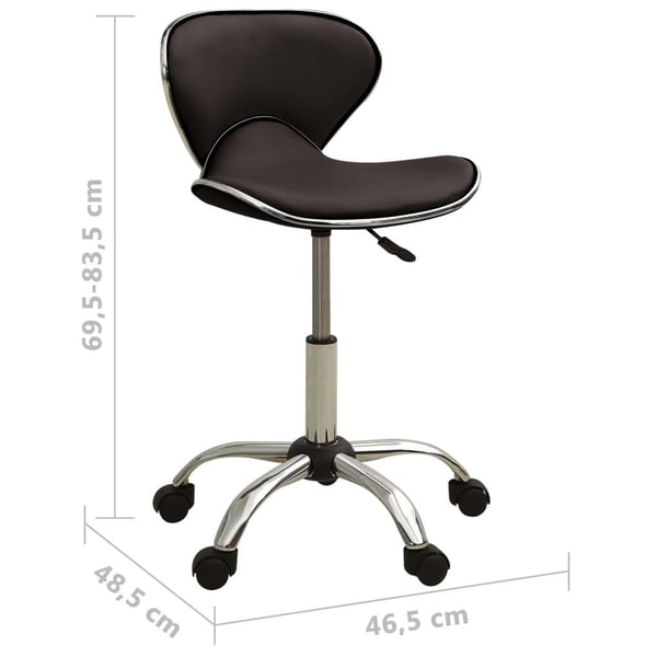 vidaXL Stol brun konstläder