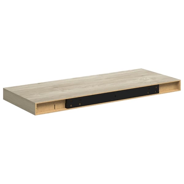 vidaXL Flytende vegghyller 2 stk eik 60x23,5x3,8 cm MDF