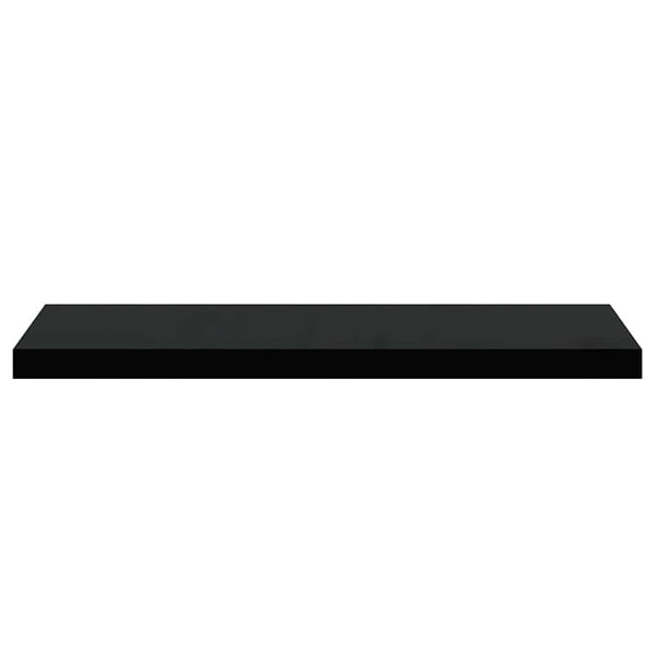 vidaXL Flytende vegghylle svart 80x23,5x3,8 cm MDF