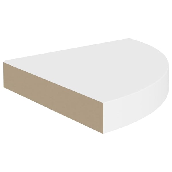 vidaXL Flytende vegghylle hvit 25x25x3,8 cm MDF
