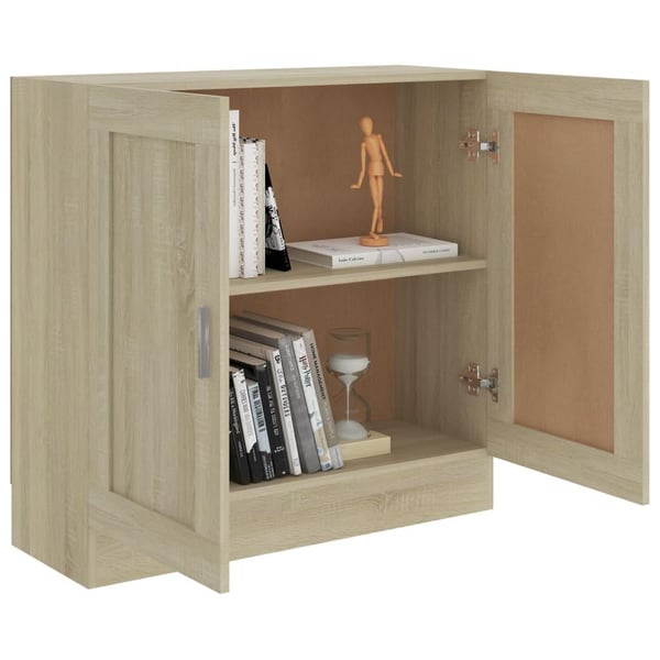 vidaXL bogskab 82,5x30,5x80 cm spånplade sonoma-eg
